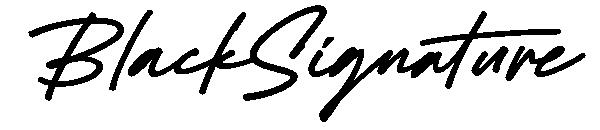 Black Signature字体