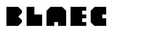 Blaec字体