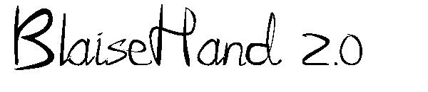 BlaiseHand 2.0字体