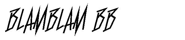 BlamBlam BB字体