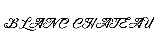 BLANC CHATEAU字体