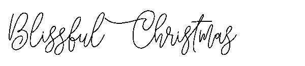 Blissful Christmas字体