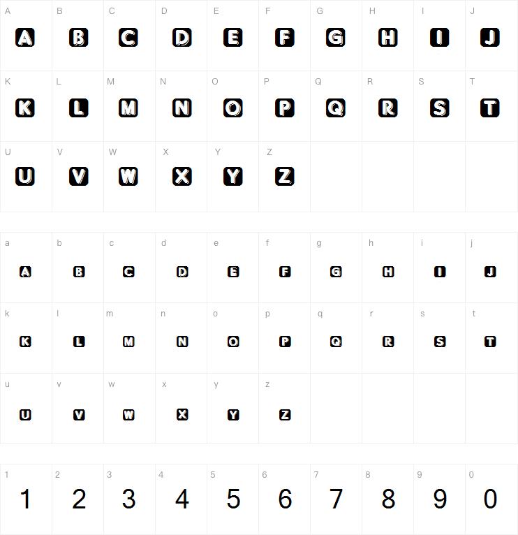 BlisteredReverse字体