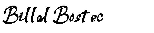 Billal Bostec字体