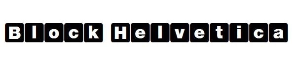 Block Helvetica字体