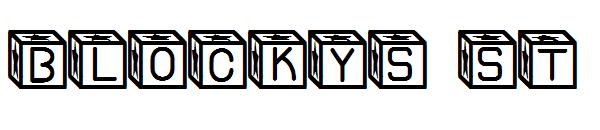 Blockys St字体