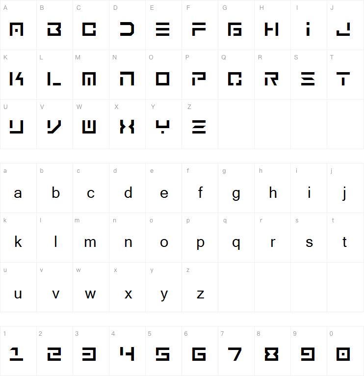 Blok Stensil字体
