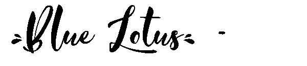 Blue Lotus -字体
