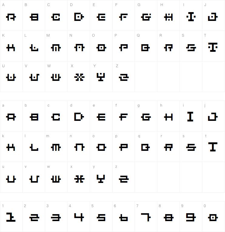BM chain字体