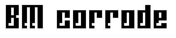 BM corrode字体