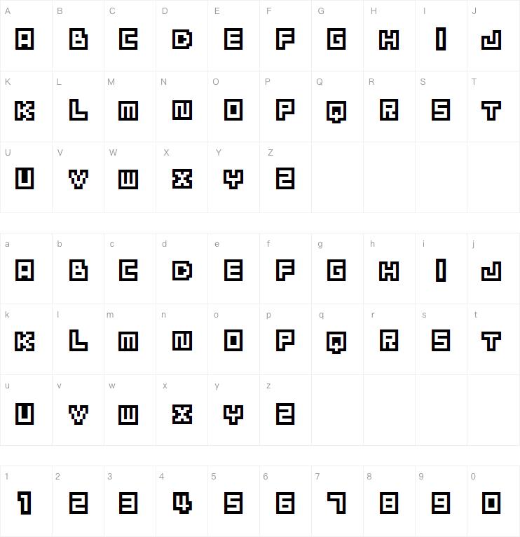 BM cube字体