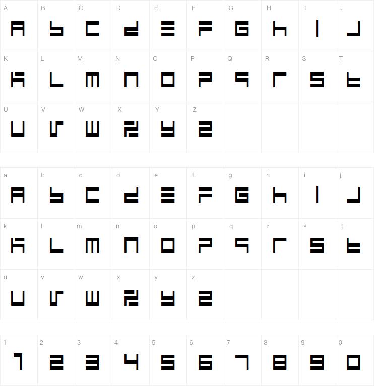 BM maze字体