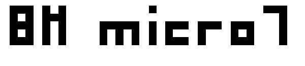 BM micro7字体