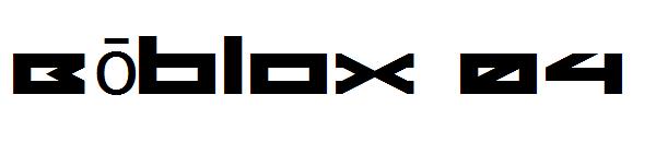 Bōblox 04字体