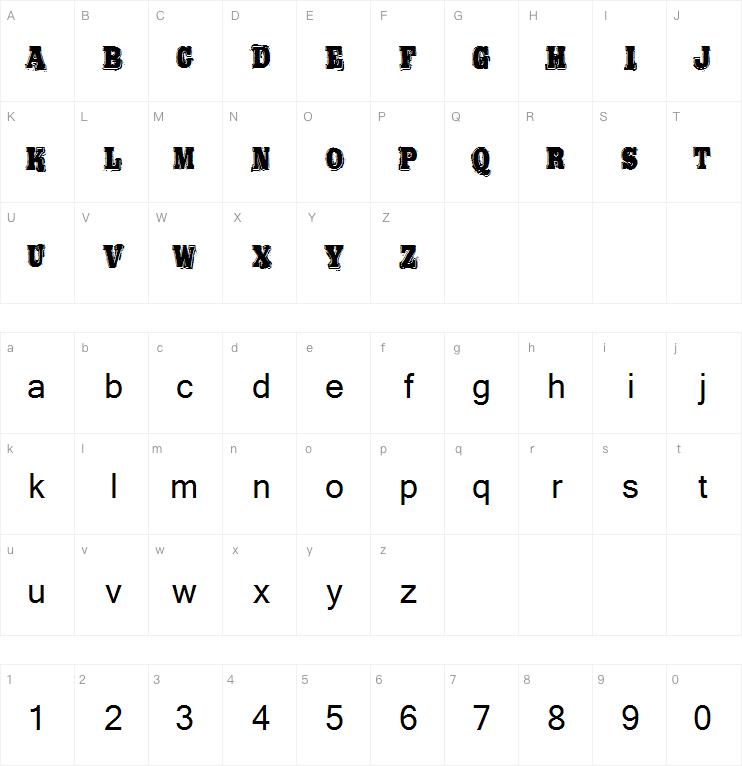 Bold Pressing H3 demo字体