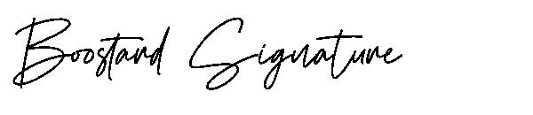 Boostard Signature字体