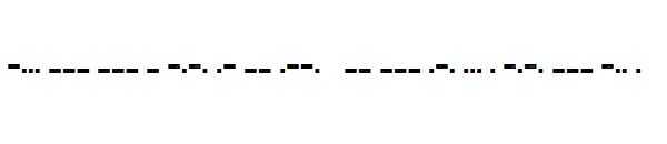 Bootcamp Morsecode字体