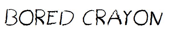 Bored Crayon字体