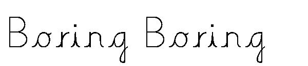 Boring Boring字体