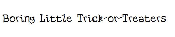 Boring Little Trick-or-Treaters字体