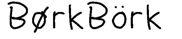 BørkBörk字体