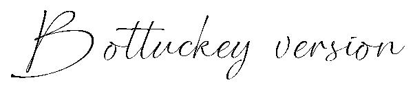 Bottuckey version字体