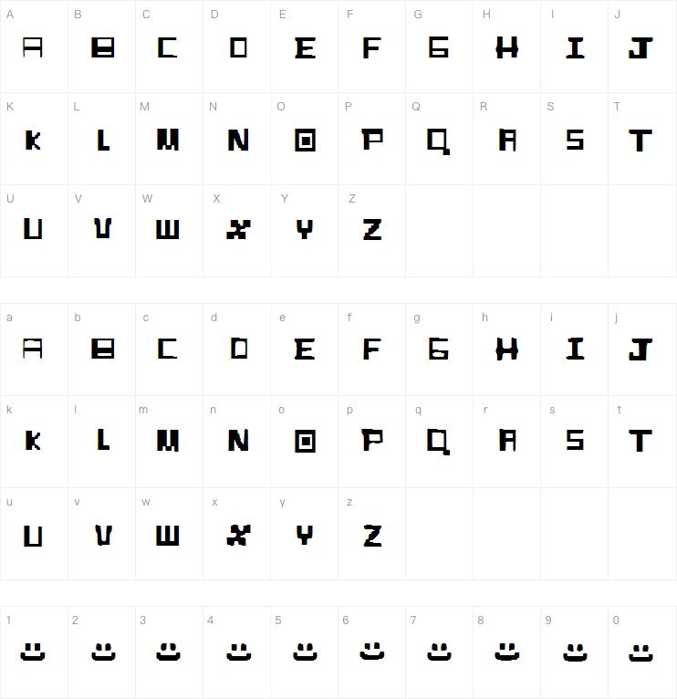 BoxCraft_Alphabet_Font