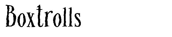 Boxtrolls字体