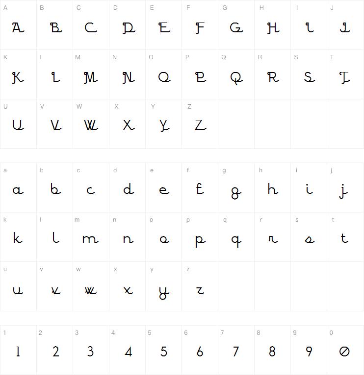 BPscript字体