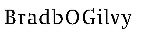 BradbOGilvy字体
