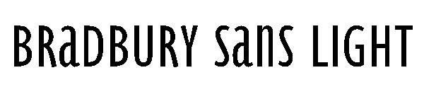 Bradbury Sans Light字体