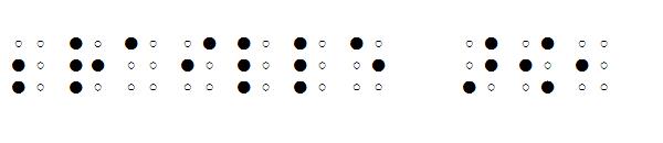 Braille AOE字体
