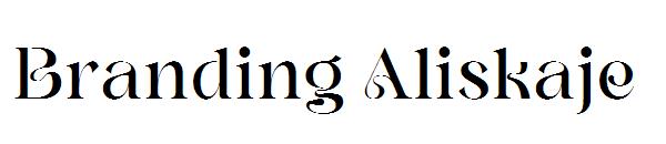 Branding Aliskaje字体