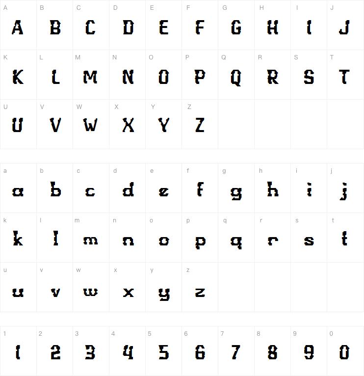 b Break Password字体