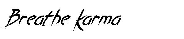 Breathe Karma字体