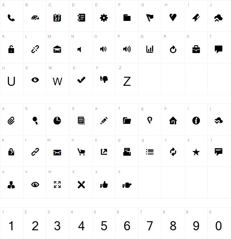 Breezi Icon Set字体