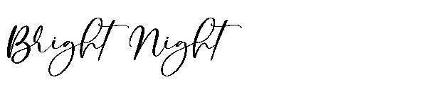 Bright Night字体