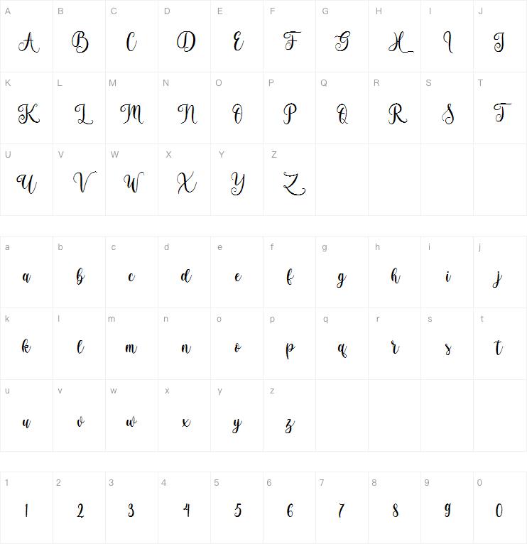 Brightside字体