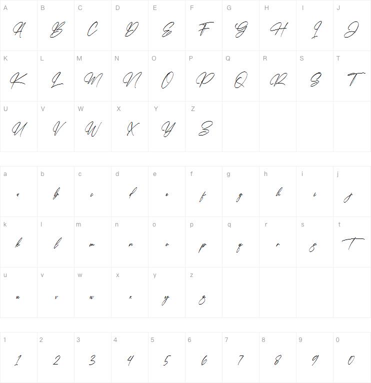 Brithan Signature字体