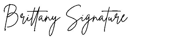 Brittany Signature字体