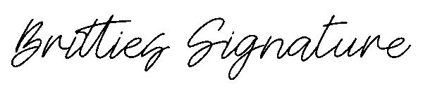Britties Signature字体