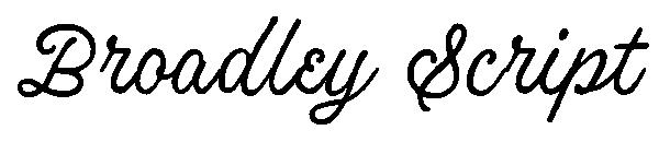 Broadley Script字体
