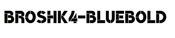 BroshK4-BlueBold字体
