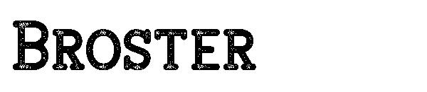 Broster字体
