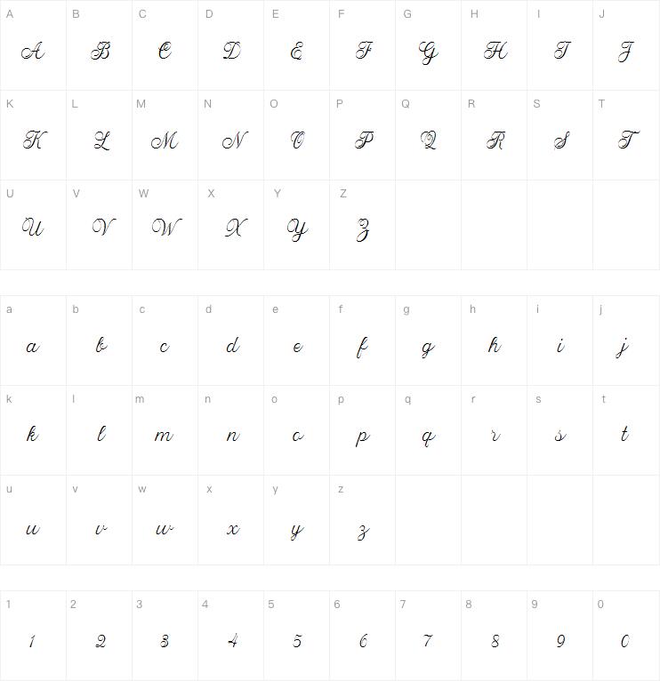 Broted Young plant script字体