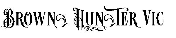 Brown Hunter Vic字体