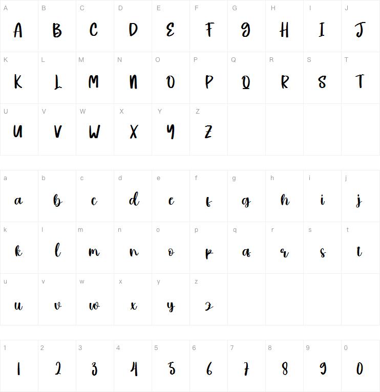 Bruney字体