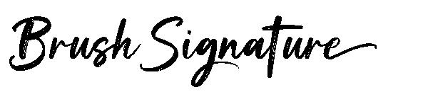 Brush Signature字体
