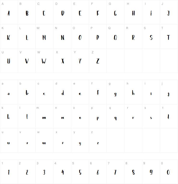 Brushylicious字体