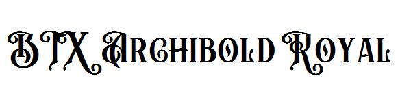 BTX Archibold Royal字体